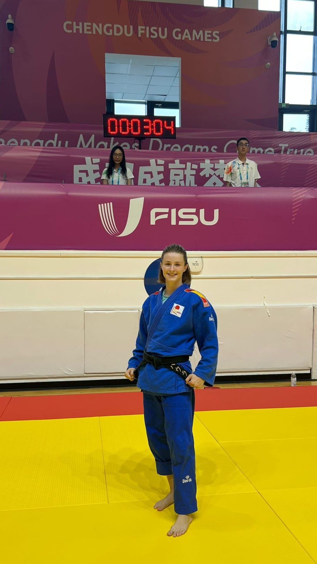 Paula Beorlegui en los Juegos Mundiales Universitarios de Judo. China 29-07-23